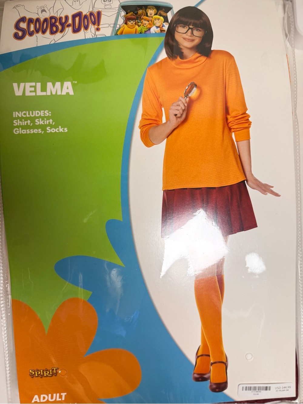 Women's Small Velma Costume with wig